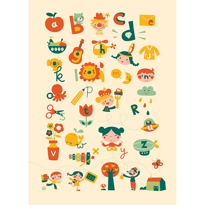 Bora Kinderkamer Poster ABC